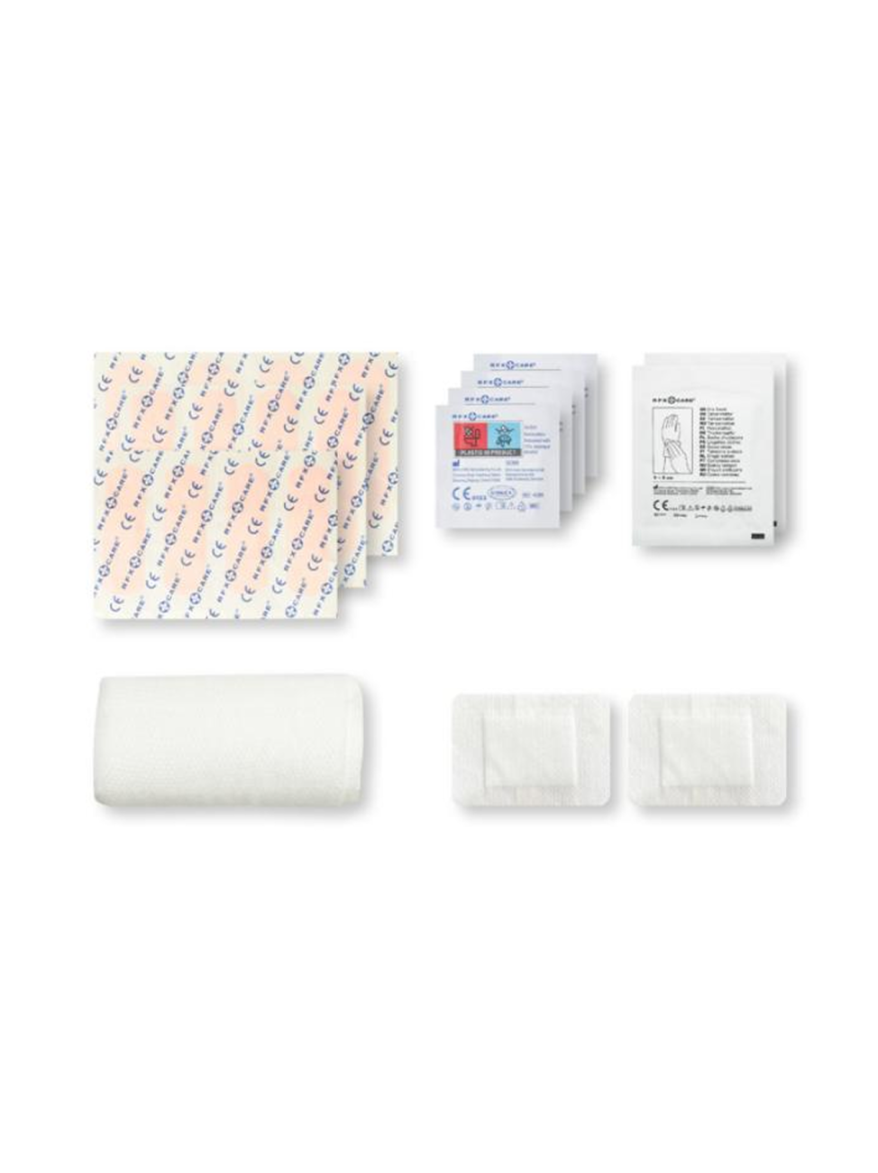 Lékárnička pro první pomoc v kraftovém sáčku